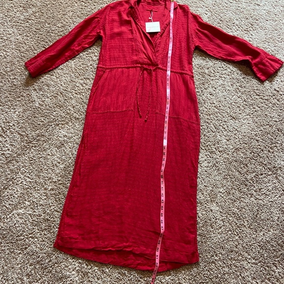 Mara Hoffman Swim, Red, Cotton, Maxi-Dress - Picture 7 of 12